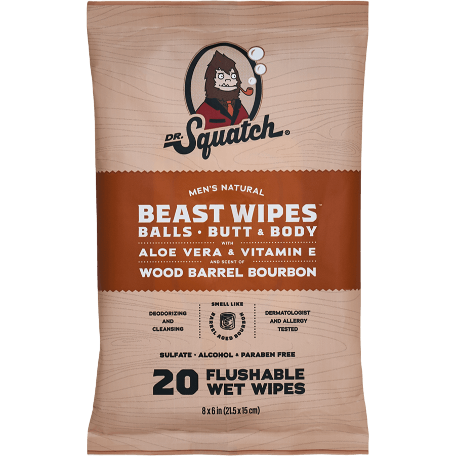 Wood Barrel Bourbon Wipes - 6 Units