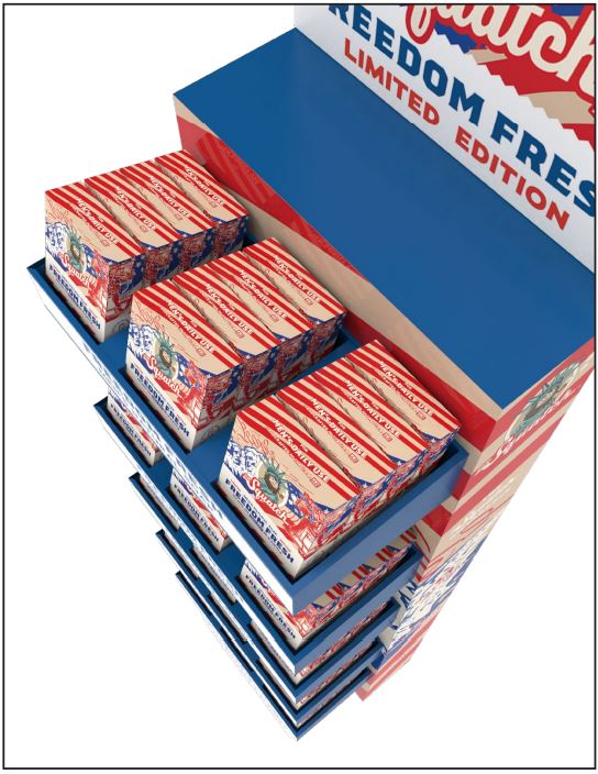 Freedom Fresh 45ct Bar Soap Shipper